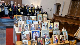 Wijding van iconen in Klooster Sint Agatha