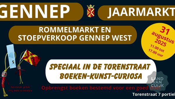 Rommelmarkt en stoepverkoop Gennep west