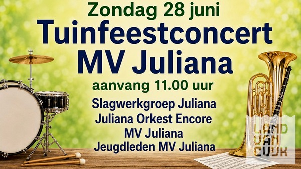 Het jaarlijkse Tuinfeestconcert in Haps